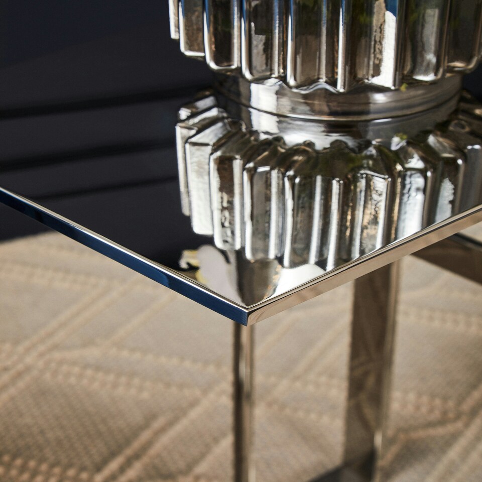 image 1 of Interiors by Premier Oria Silver Side Table Silver