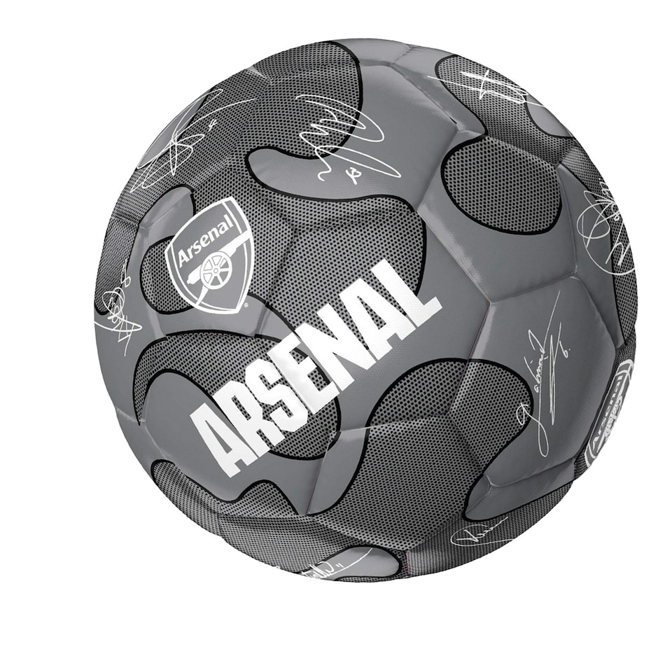 image 1 of Arsenal FC Team Camo Signature 32 Panel Football - Silver/White - 5