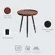 image 9 of Chervey Round Solid Mango Wood Side Table with Tri-Pin Legs Small