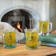 image 5 of LAV Zen+ Coloured Base Glass Coffee Mugs - 225ml - Multicolour - Pack of 6 Multi