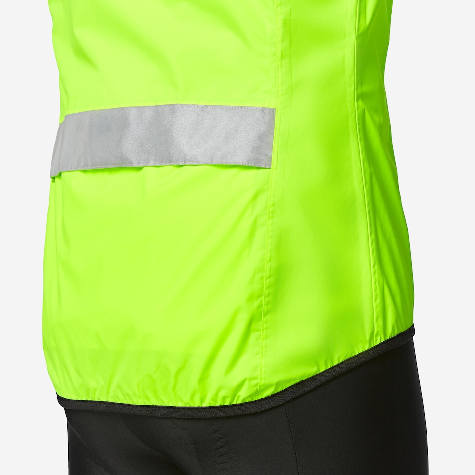 image 1 of Decathlon Men's Long-Sleeved Showerproof Road Cycling Jacket RC 120 Visible