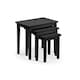 image 2 of Premium Wooden Black Nest of Tables | Black | Black