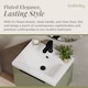 image 4 of Balterley Fluted Front Wall Hung Single Drawer Bathroom Vanity Unit with 1 Tap Hole Ceramic Basin, Handles | Green | Satin Green