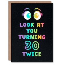 Look At You Turning 30 Twice 60 Year Old Joke Birthday Card