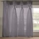 image 4 of Diana Dolly Voile Eyelet Curtain Panel - Silver - 145cm x 229cm