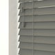 image 2 of 250cm Smooth Grey Smooth Finish Faux Wood Venetian Blinds with Strings  (120cm Drop) | Grey | Grey