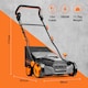 image 8 of VonHaus Artificial Grass Brush Sweeper Cleaner Machine 1800W