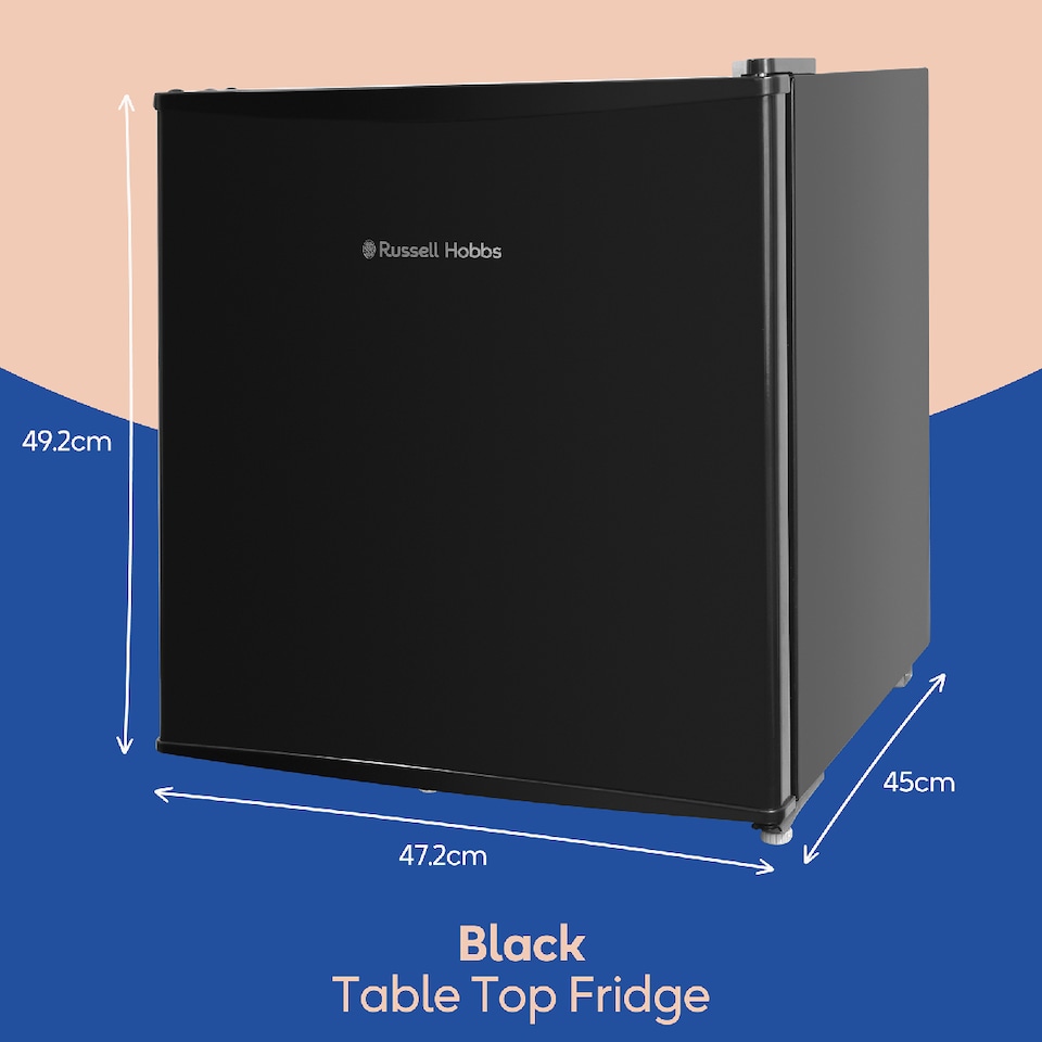 image 1 of Russell Hobbs RHTTF0E1B Black 43L Table Top Fridge