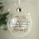 image 8 of Personalised Gold Wreath Glass Bauble