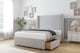 image 4 of Sloomy Devonshire Silver Plush Divan Bed Base 2 Drawers Foot-End With 54 Inch Wingback Headboard | Silver | Silver | Super King | 1