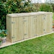 image 4 of Shireburn Quad Wheelie Bin Store - L80.4 x W250.5 x H120 cm - Fits 1 x 180L or 240L & 3 x 140L Wheelie Bins