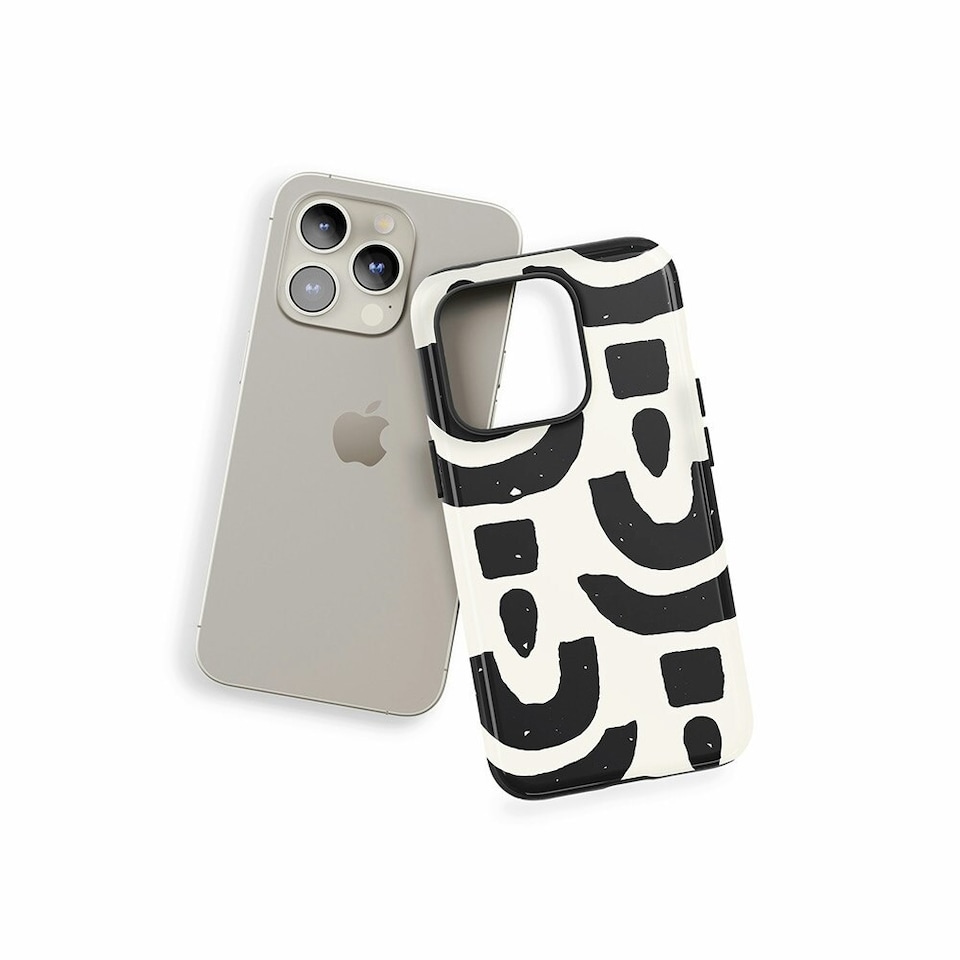 image 1 of Abstract Shapes Phone Case | Black | iPhone 15 Pro
Tough | iPhone 15 Pro
Tough