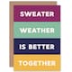 image 1 of Sweater Weather Together Christmas Card