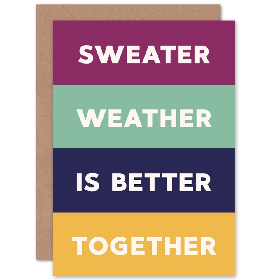 image 1 of Sweater Weather Together Christmas Card