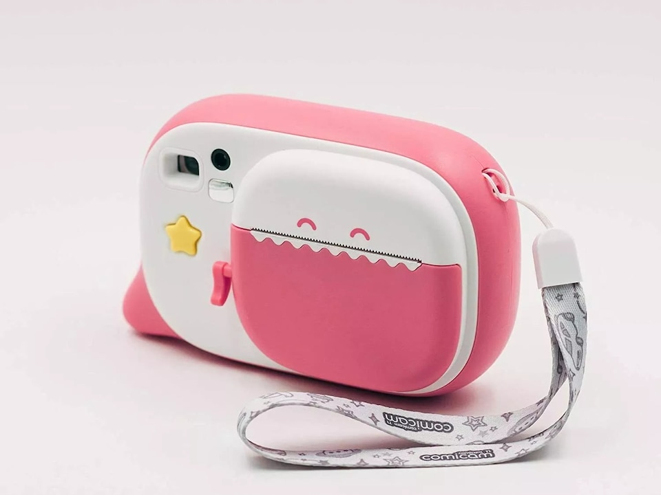 image 1 of Pink Instant Camera with 12 Felt Pens & Scrapbook