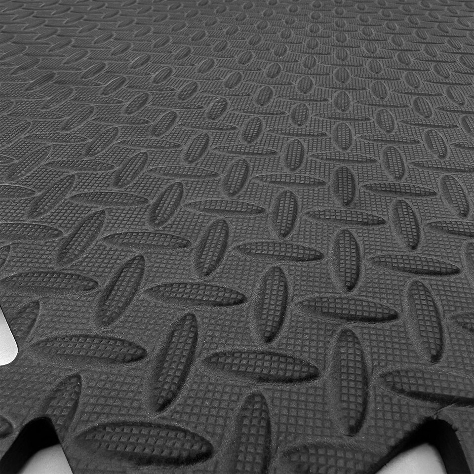 image 1 of Interlocking Soft EVA Foam Floor Tiles Flooring Black | Pack of 40pcs
