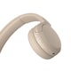 image 3 of Sony WH-CH520B On-Ear Wireless Bluetooth Headphones - up to 50 Hours Battery Life with Quick Charge | Cream | Beige