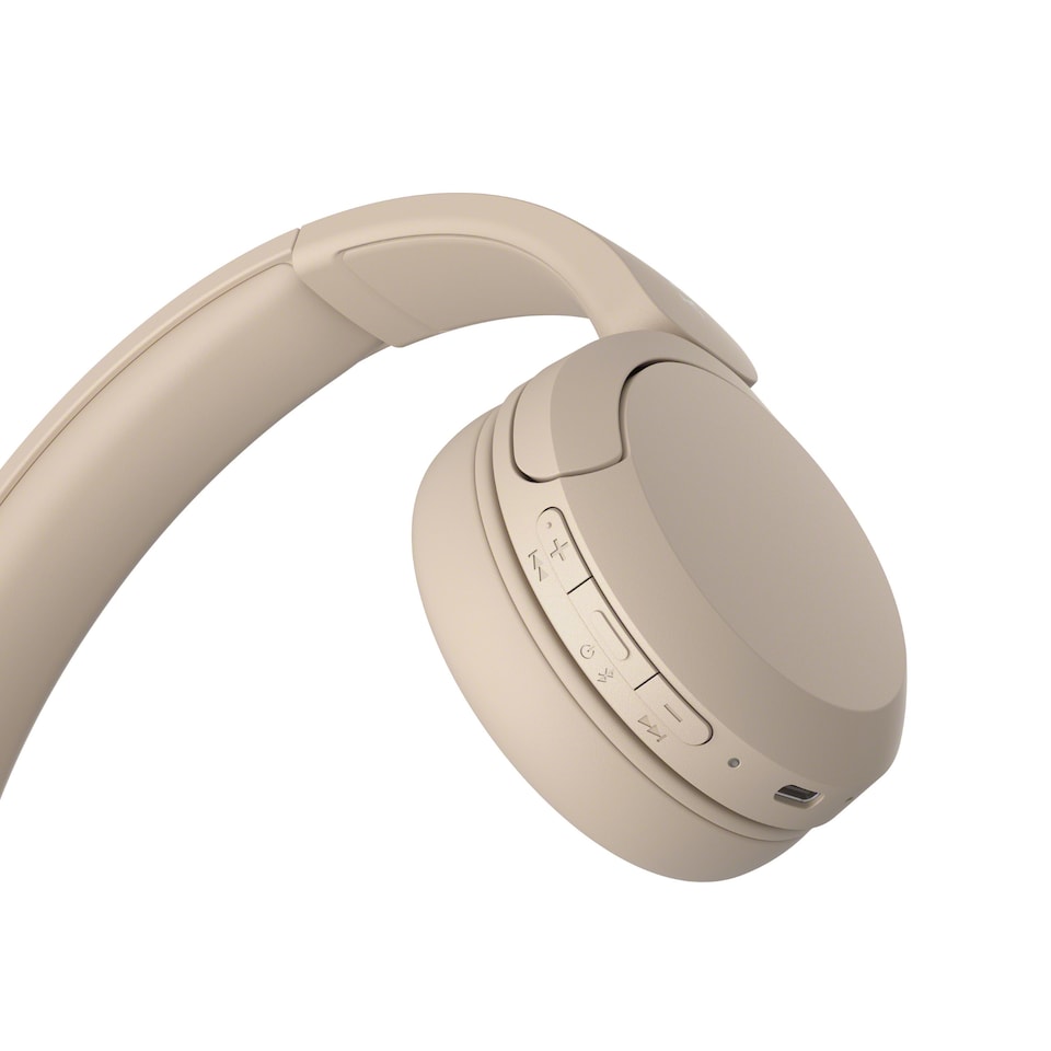 image 1 of Sony WH-CH520B On-Ear Wireless Bluetooth Headphones - up to 50 Hours Battery Life with Quick Charge | Cream | Beige