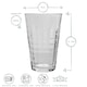 image 3 of Duralex Prisme Water / Juice Hiball Glasses - 330ml - Pack of 6 | Clear | Clear