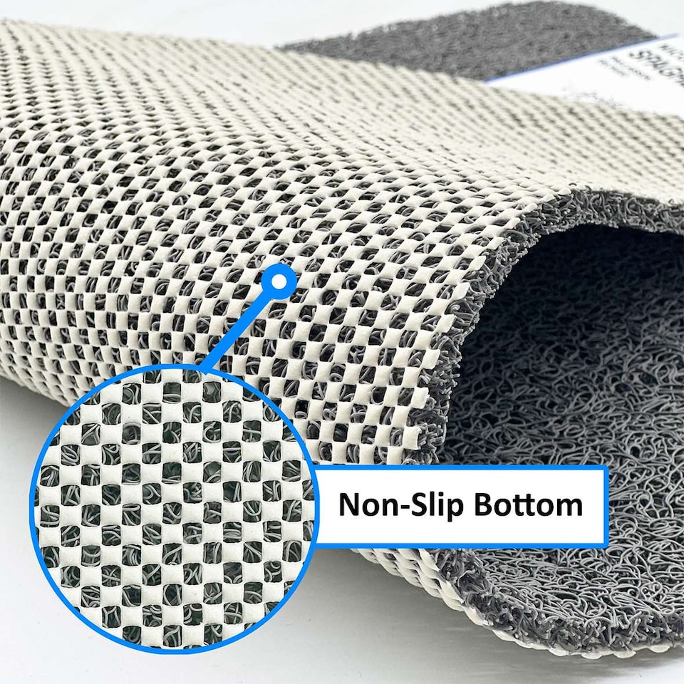 image 1 of Quadrant Anti-Slip Spaghetti Shower Mat 60cm