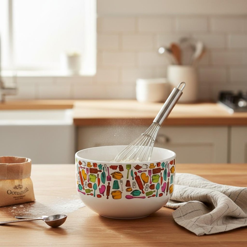 image 1 of Colourful Kitchen Ceramic Bowl