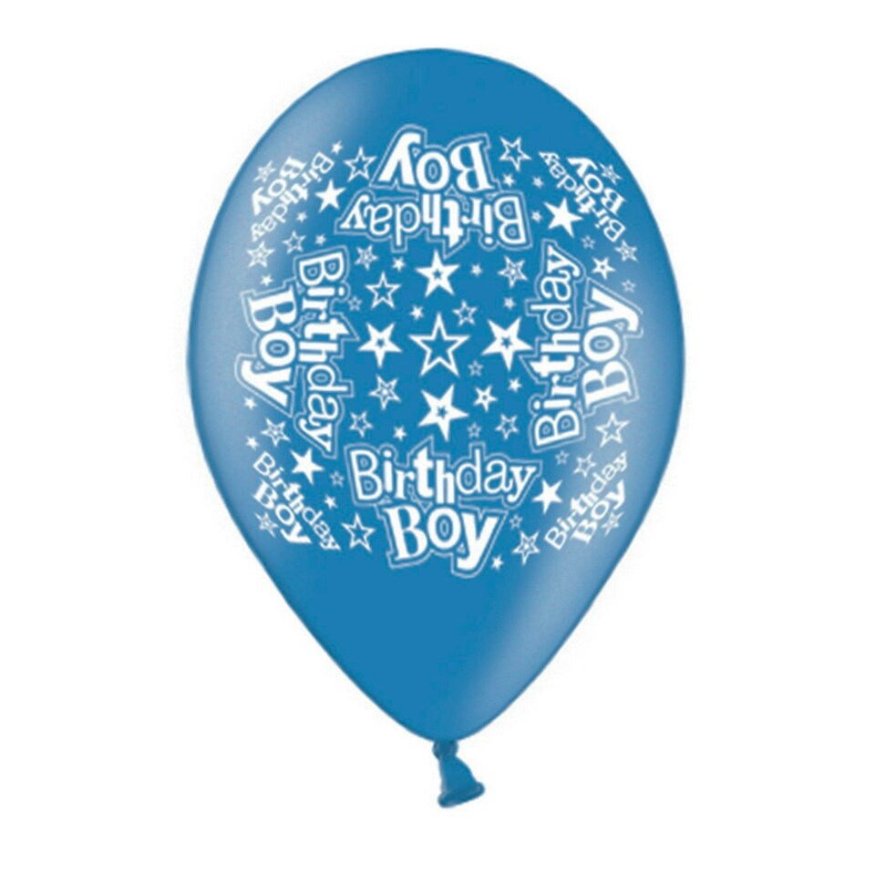 Simon Elvin 10 Inch Birthday Boy/Birthday Girl Latex Balloon - Birthday Boy - One Size