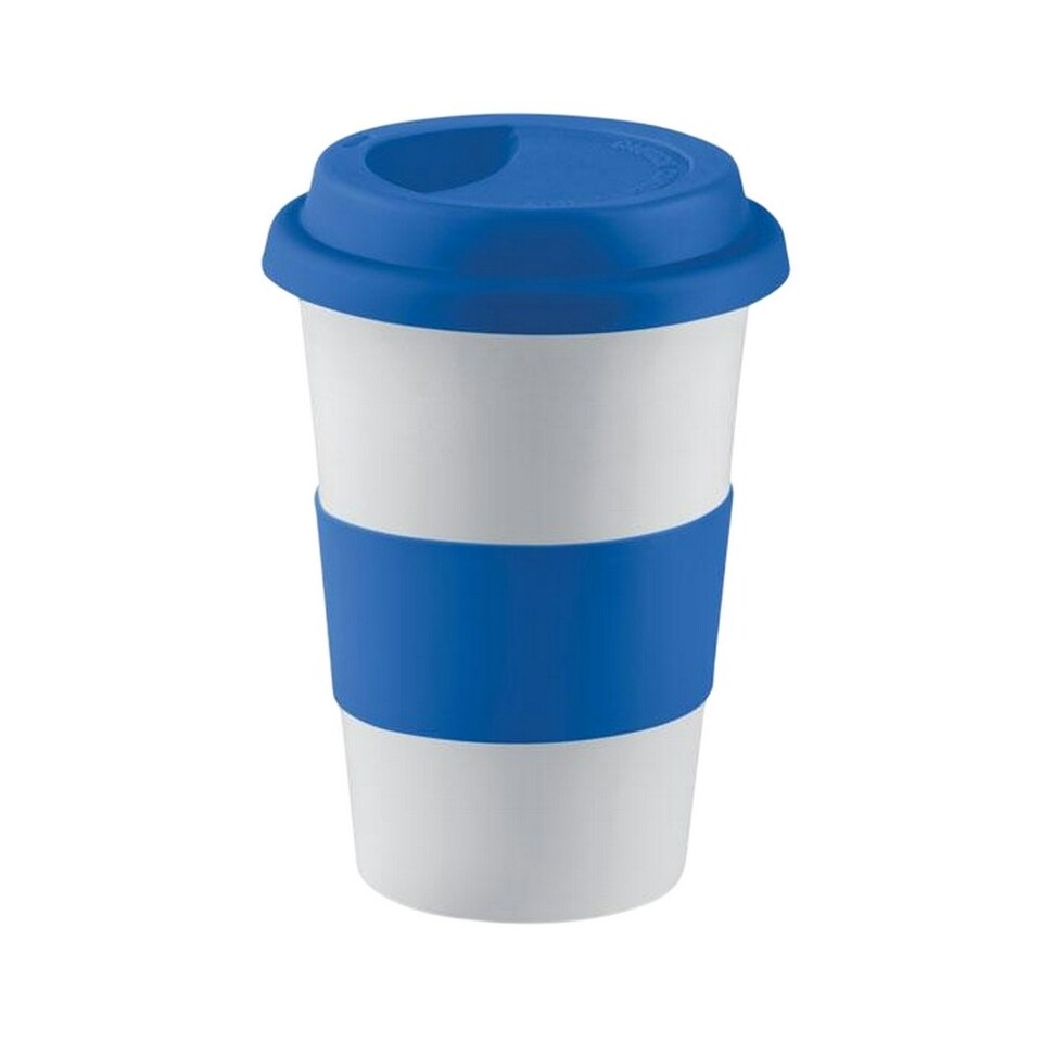 MidOcean Tribeca Ceramic Mug With Lid - Blue - One Size Blue