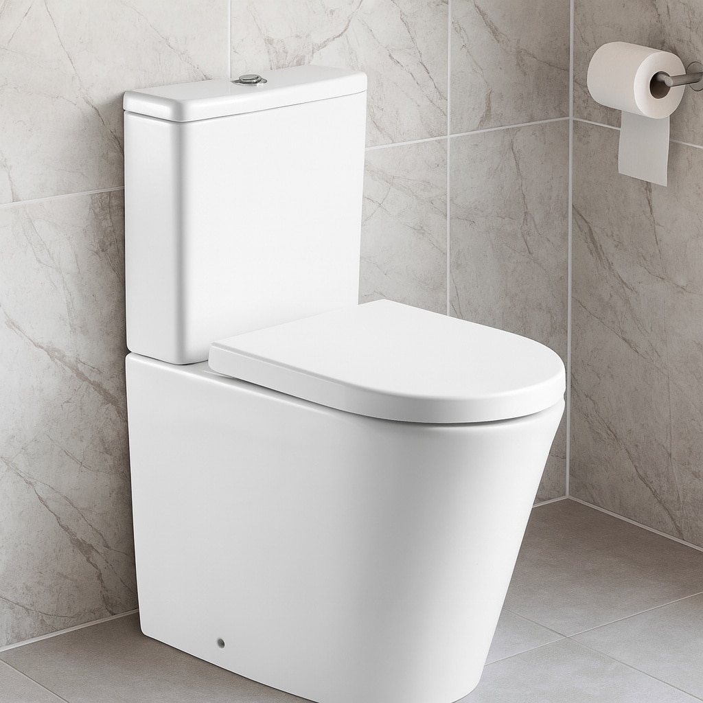 Ferrara Rimless Close Coupled Toilet With Soft Close Seat