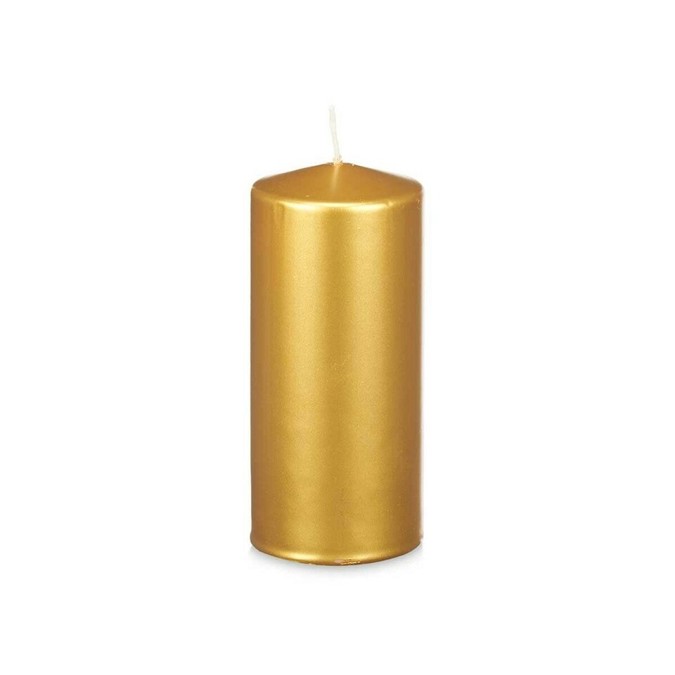 image 1 of Candle Acorde 92546 Golden 9 x 20 x 9 cm (8 Units) N/A