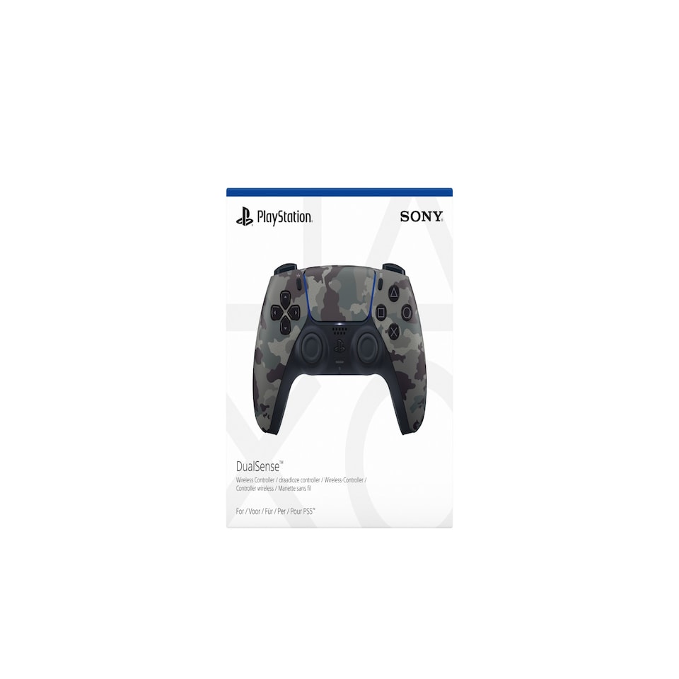 image 1 of Sony Grey Camouflage DualSense Wireless Controller - PlayStation 5 - P5AEPJSNY57635