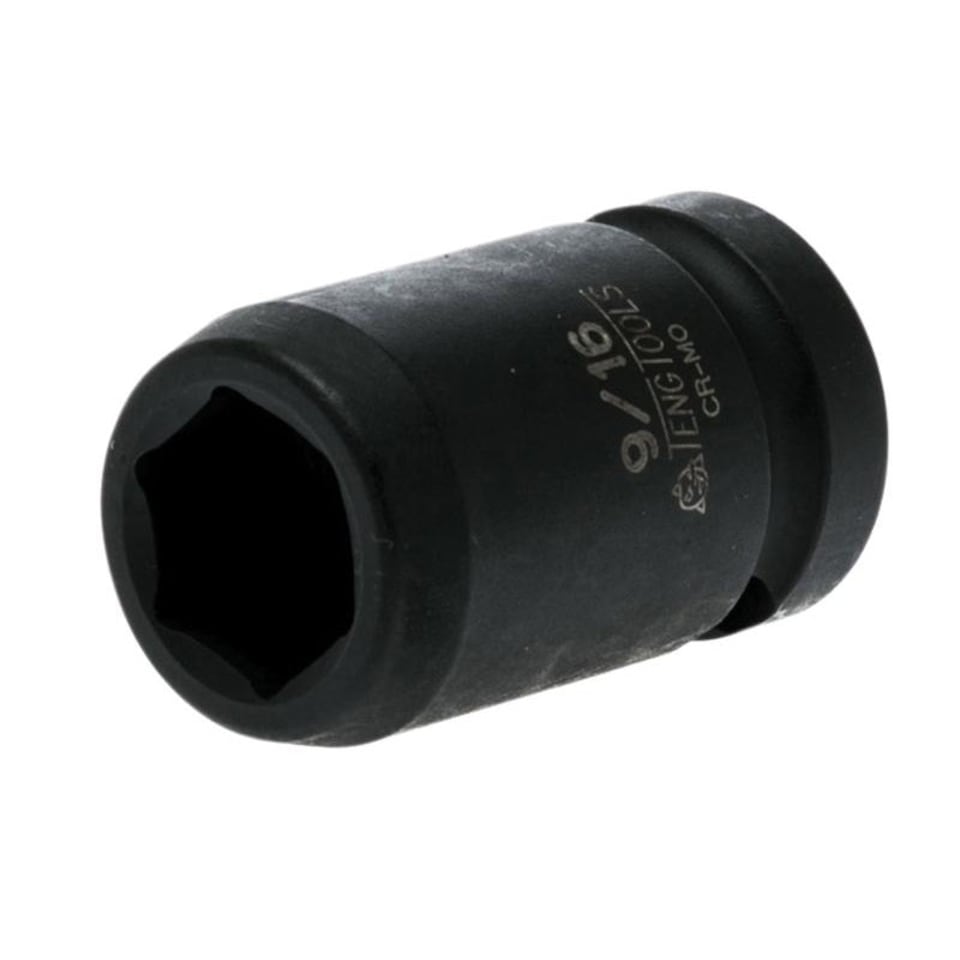 Teng Impact Socket Hexagon 6 Point Imperial - Multi Colour - 9/16in