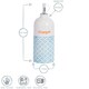 image 3 of Nicola Spring 2 Piece Hand-Printed Oil & Vinegar Pourer Bottles Set - 500ml - Blue
