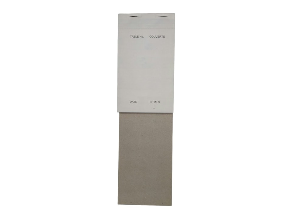 image 1 of Pack of 10 95mm x 165mm White Carbonless Quadruplicate Restaurant Pads
