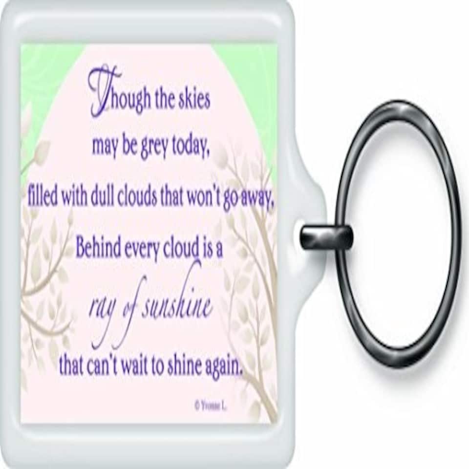 image 1 of Don't Give up Sentimental Keyring - Birthday Christmas Gift