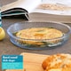 image 3 of Argon Tableware Optical Round Glass Oven Dish - 26cm x 26cm | Clear | Clear | 26cm x 26cm