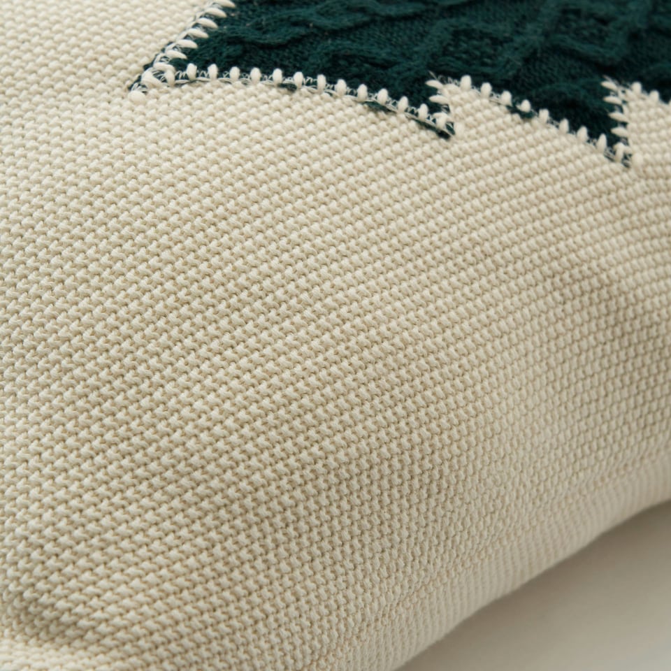 image 1 of BHS Christmas Trees Cushion, Green