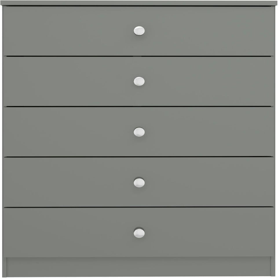 image 1 of Denver 5 Drawer Chest White