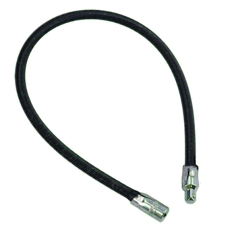 image 1 of Extra Long 1/4" Dr Flexible Flexi Socket Hex Bit Holder Extension 450mm Bergen