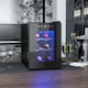image 2 of HOMCOM Mini Table Top Wine Fridge, 6 Bottle, 17L, 8-18℃, 26.5cm Quiet Under Counter Wine Cooler Fridge with Glass Door, LED Light, Digital Touch Screen, Temperature Control