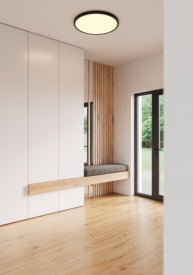 image 1 of Nordlux Ojasmart Indoor Ceiling Light Black Plastic Intergrated LED  Smart - Mains Powered, IP20