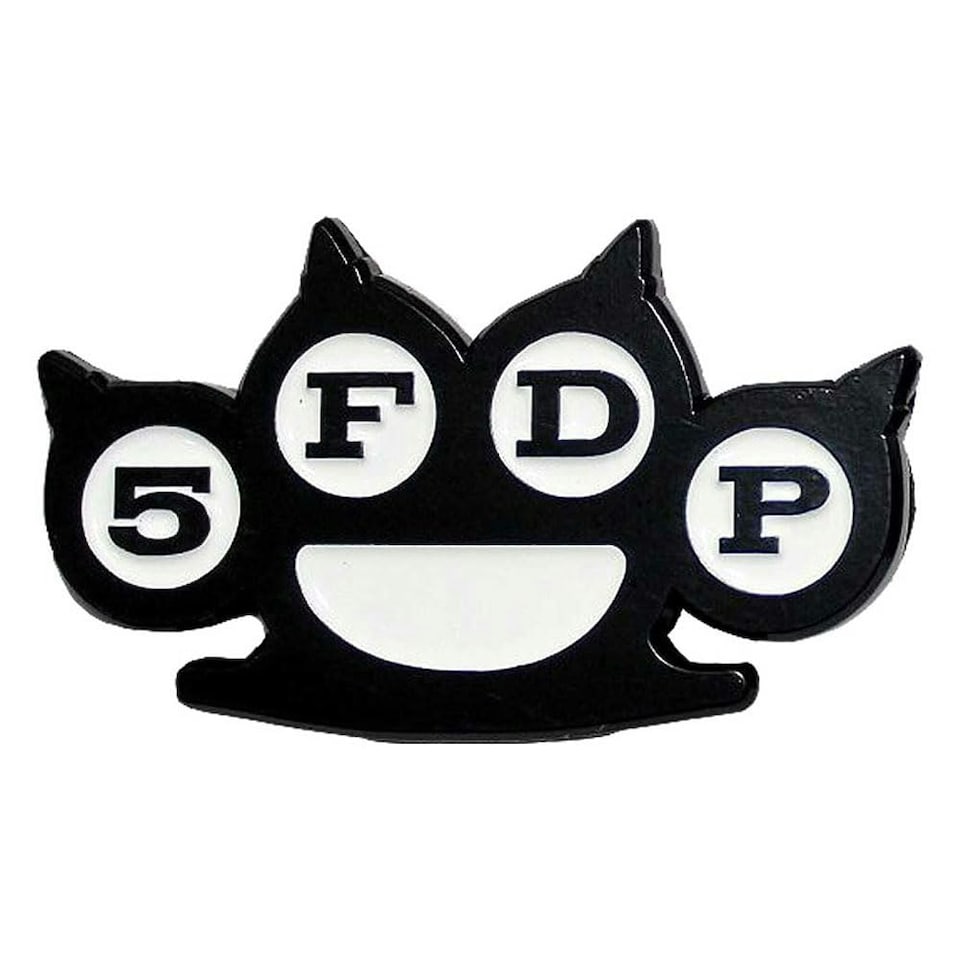 Five Finger Death Punch  Pin Badge: Knuckles B&W   - Accessories N/A