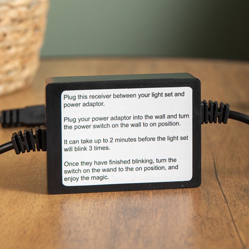 image 1 of Black Inline Connector Box Cable for Remote Control Magic Wand