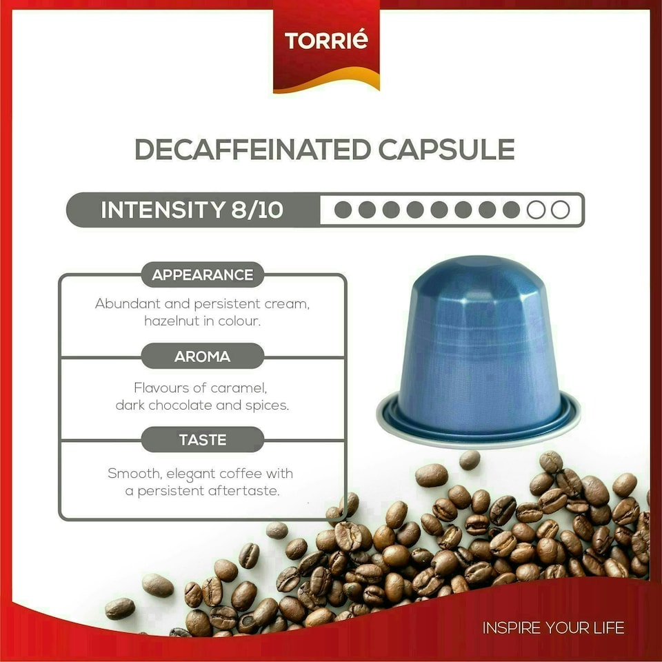 image 1 of Decaf Aluminium Nespresso ® Compatible Coffee Capsules (20 Pods)