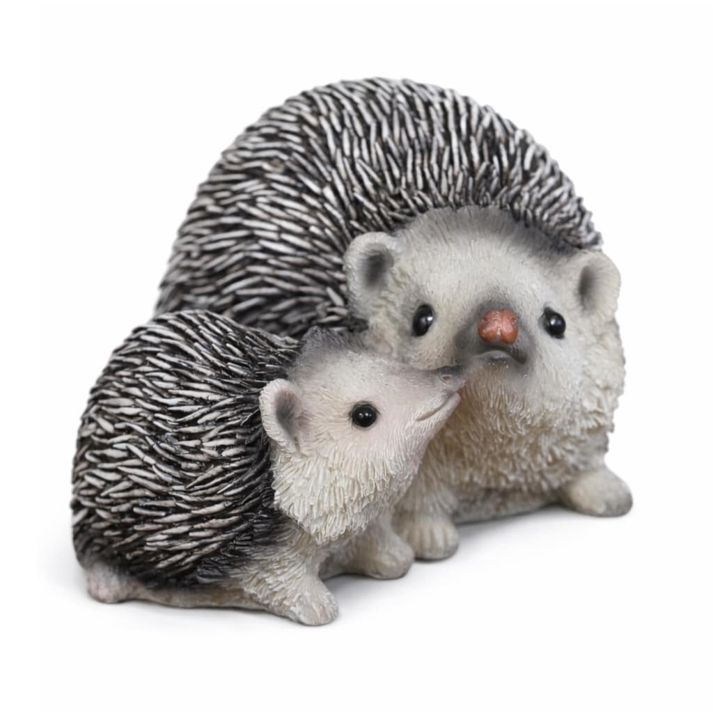 Rustic Hedgehog Ornament Mother & Baby Figurine