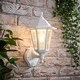 image 2 of ValueLights White Outdoor Garden Wired Security Lantern Wall Light