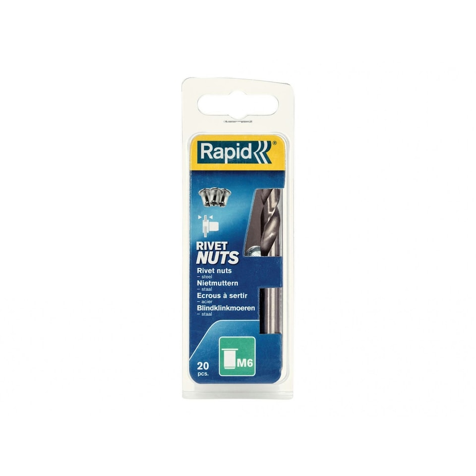 Rapid Steel Rivet Nuts - Multi Colour - M6