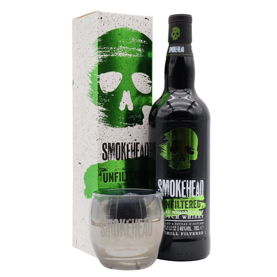 Smokehead - Unfiltered Islay Single Malt Scotch Whisky (Includes Branded Glass)