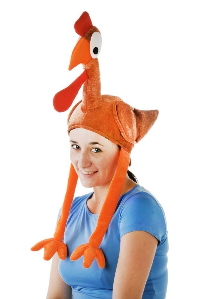 image 1 of Hat Novelty Plush Christmas Turkey Gobler Hat Costume Christmas Fancy Dress Party Xmas Office Fun