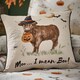 image 1 of Catherine Lansfield Halloween Highland Cow Soft Touch 45x45cm Cushion Natural Cream | Natural | 45 x 45 cm