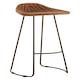 image 1 of Interiors by Premier Light Brown Leather And Iron Stool